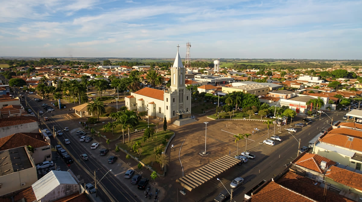Vista de Nhandeara, São Paulo