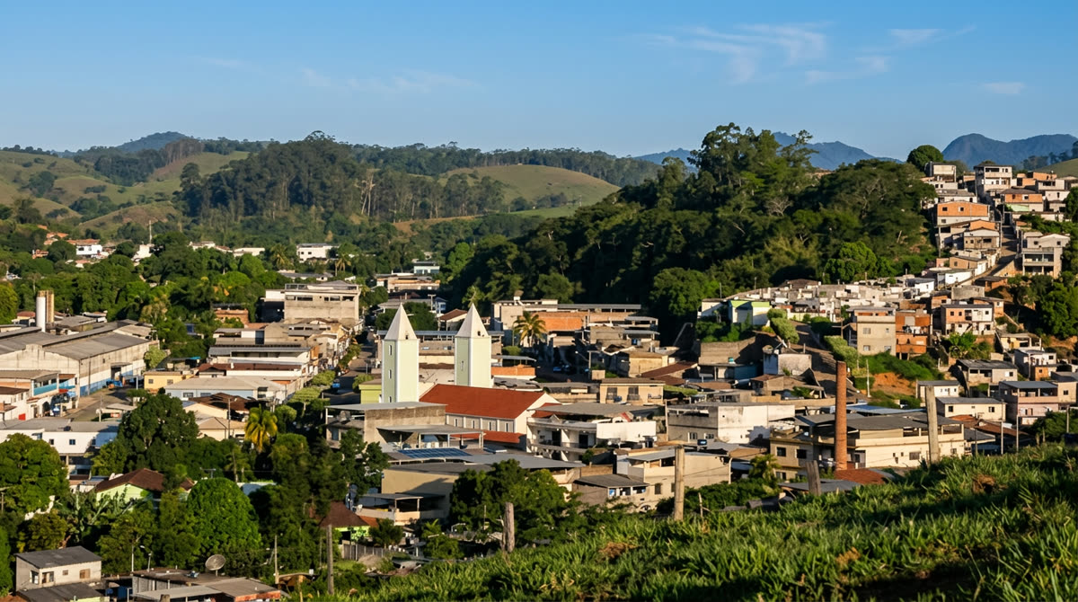 Vista de Patrocínio do Muriaé, Minas Gerais
